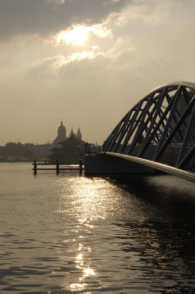 Bridge in sundown