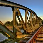 bridge in the evening sun