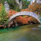 Bridge in Voidomatis River, Hepirus district, Greece