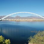 Bridge over blue water