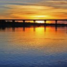 * Bridge over calm water /  DeGrey River *