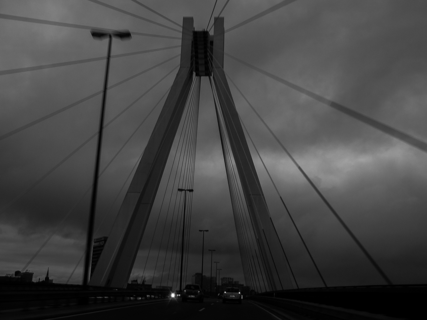 Bridge over dirty water