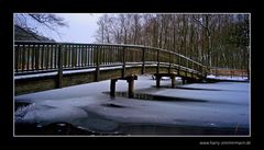 Bridge over frozen water