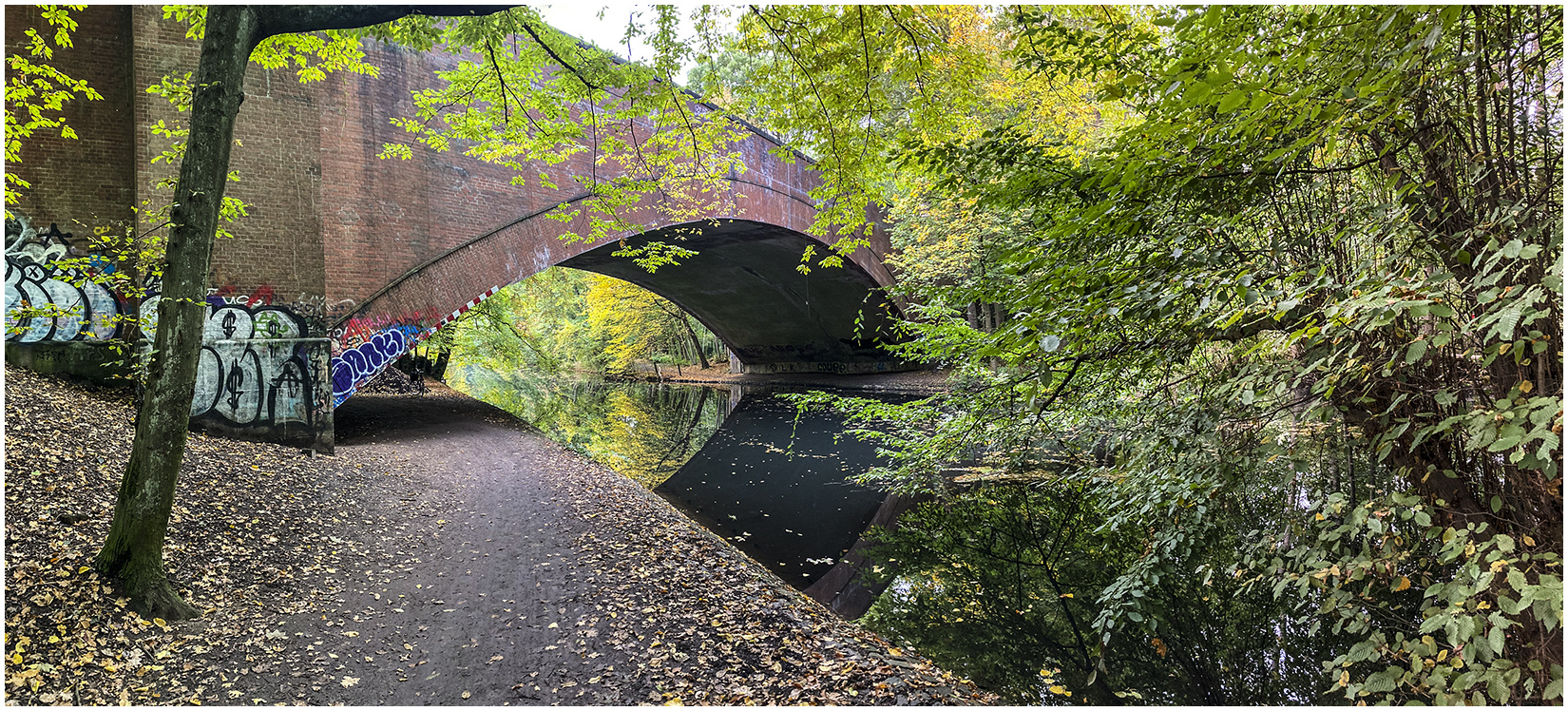 Bridge over silent water