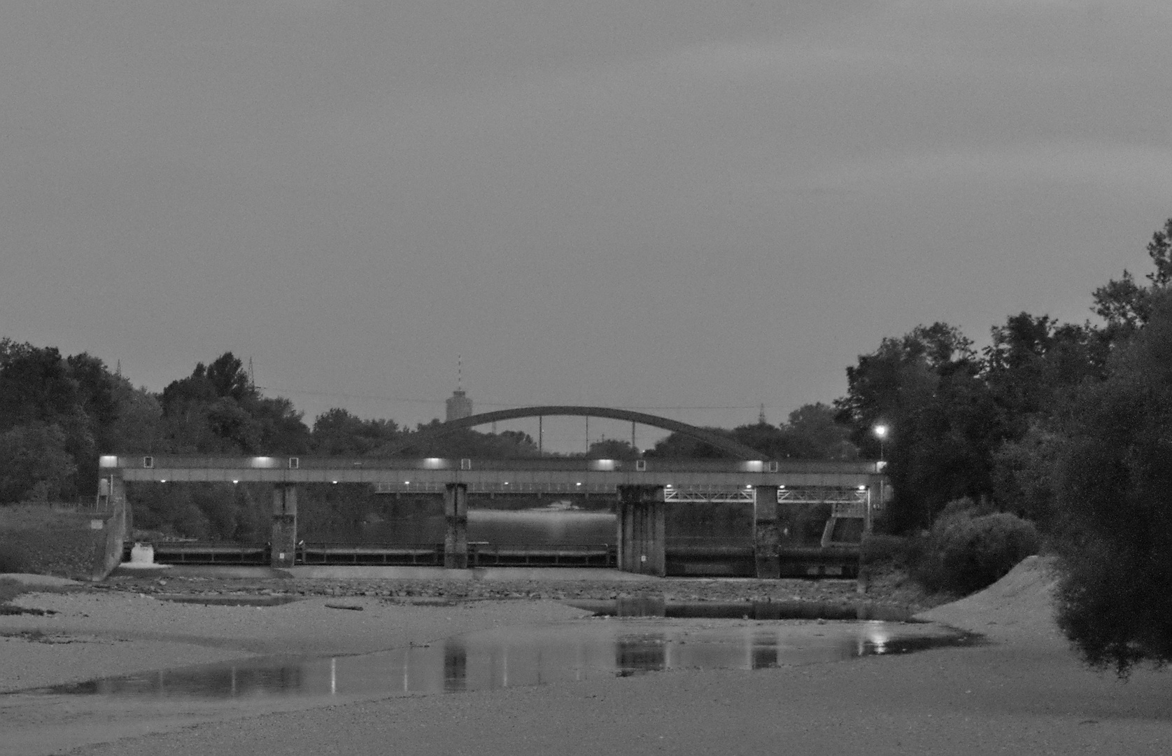 Bridge over silent water