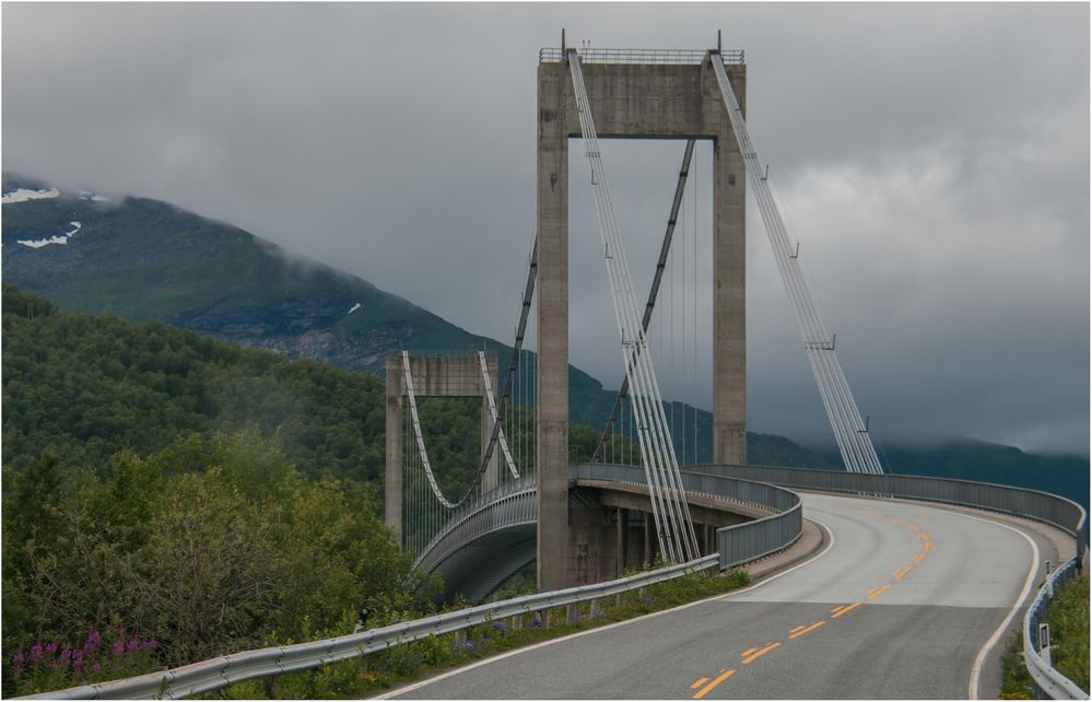 Bridge over still water