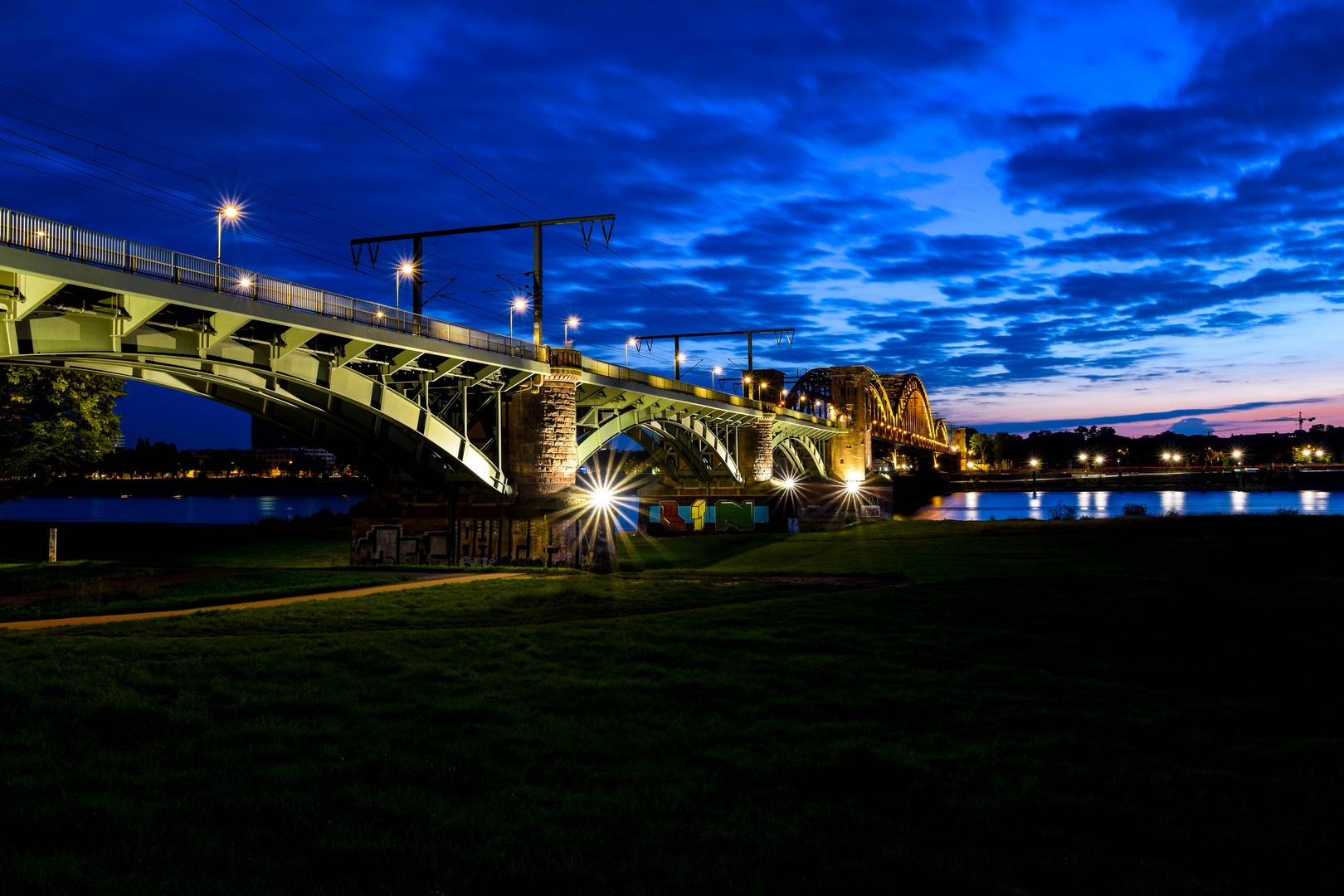 Bridge over the Rhine river