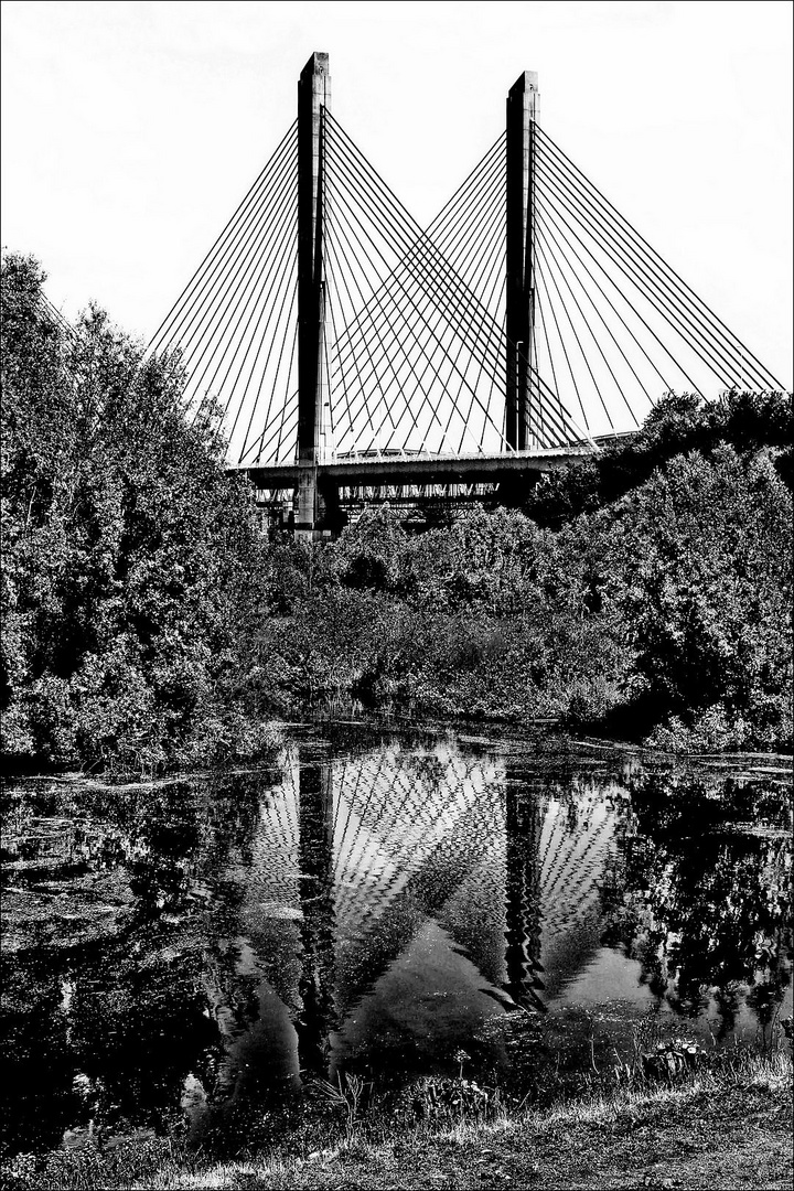 Bridge over the Waal river