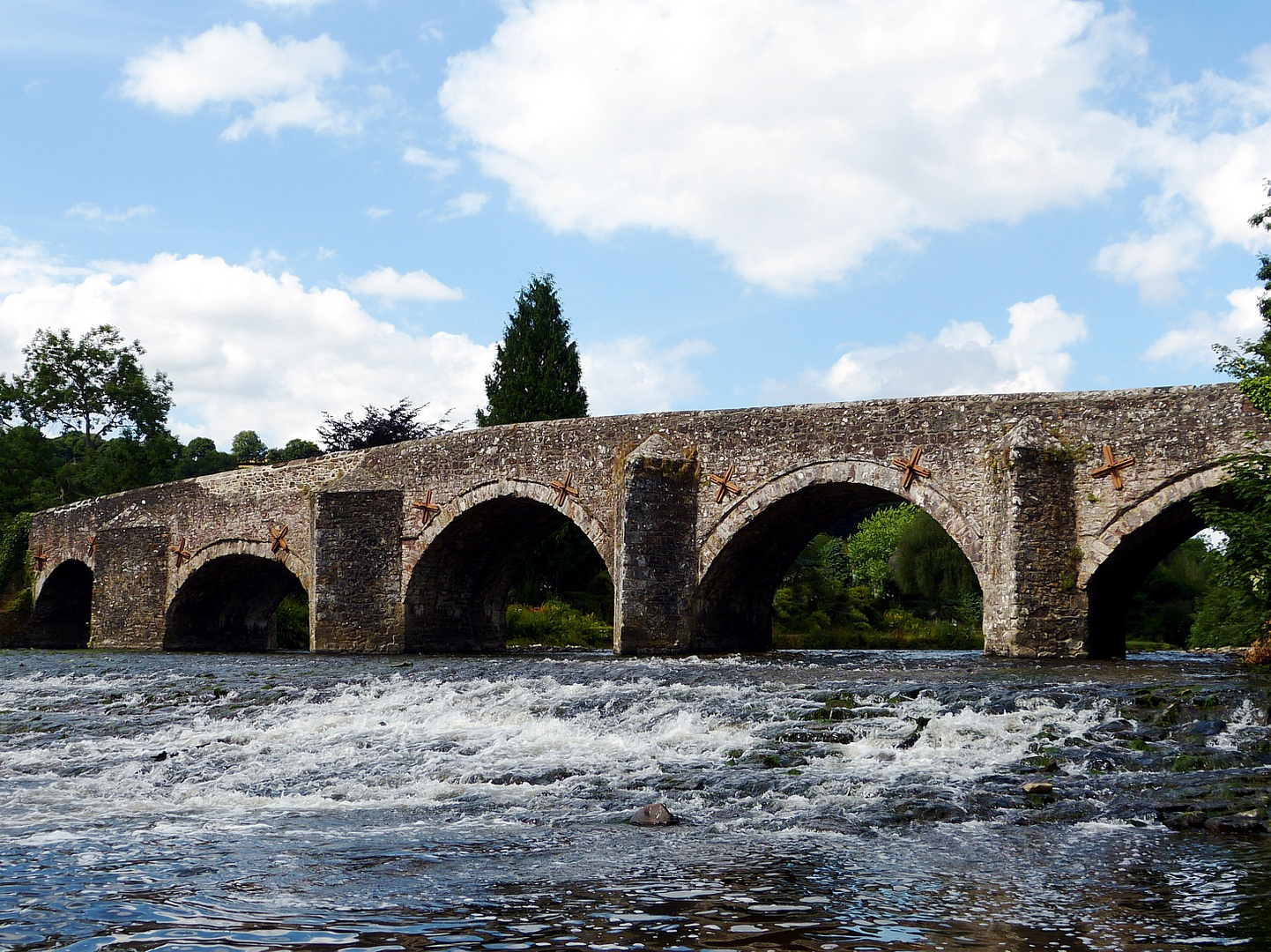 "Bridge Over Troubled Water" Bickleigh Bridge, Devon, SüdwestEngland