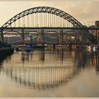 bridges over the tyne in winter