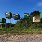 Briefkästen an der Ferme de Villeroux