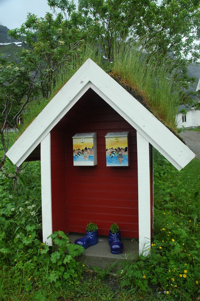 Briefkästen auf den Lofoten