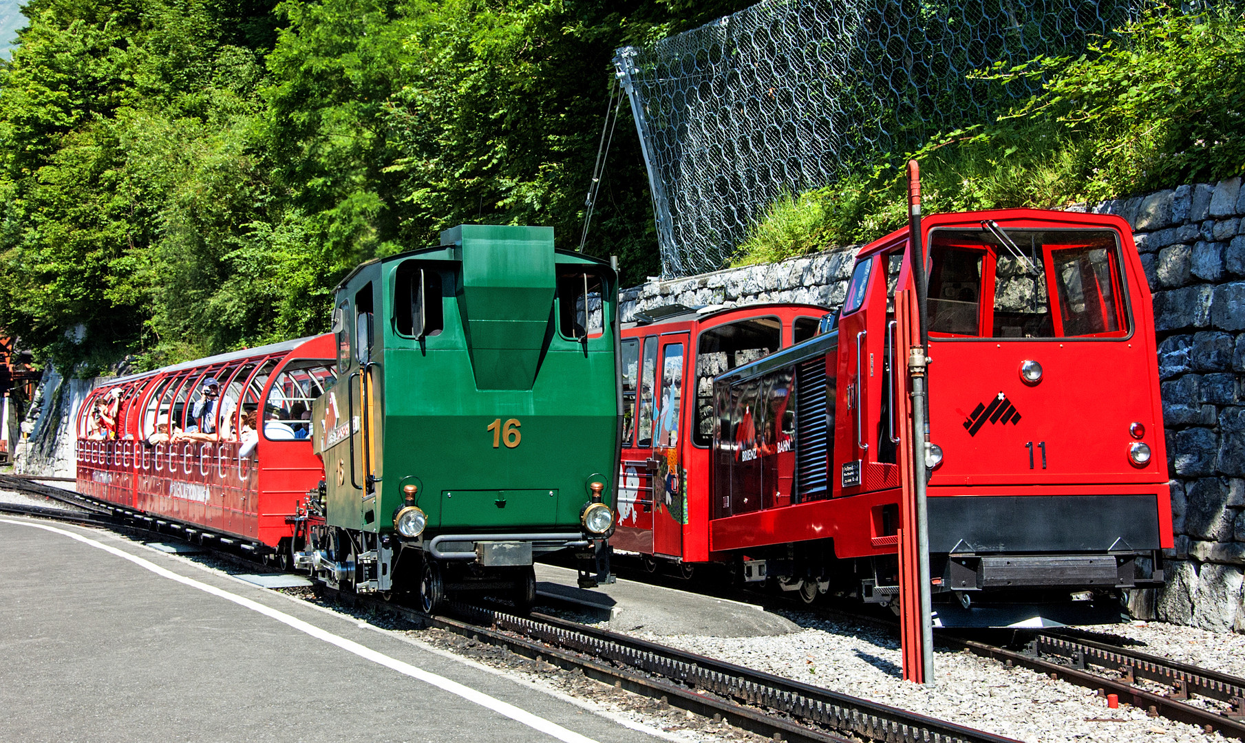 Brienz Talstation der Brienzer Rothornbahn