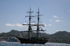 Brig Unicorn vor St. Lucia