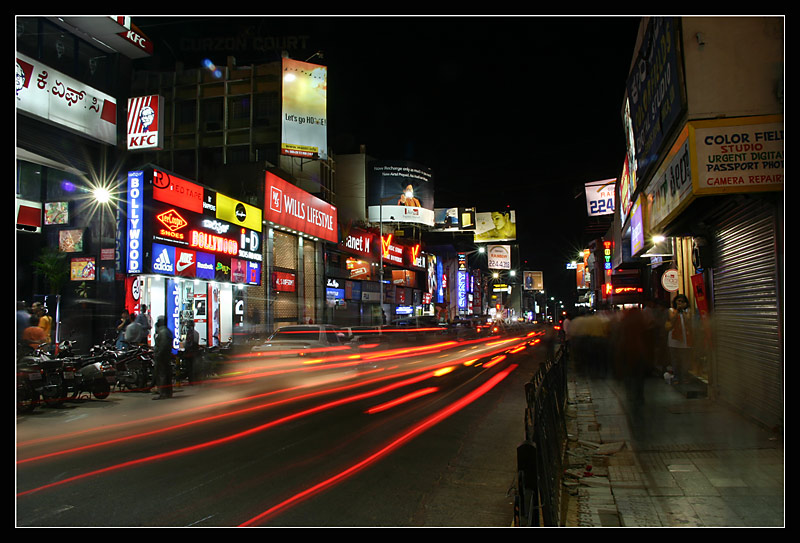 Brigade Road by night