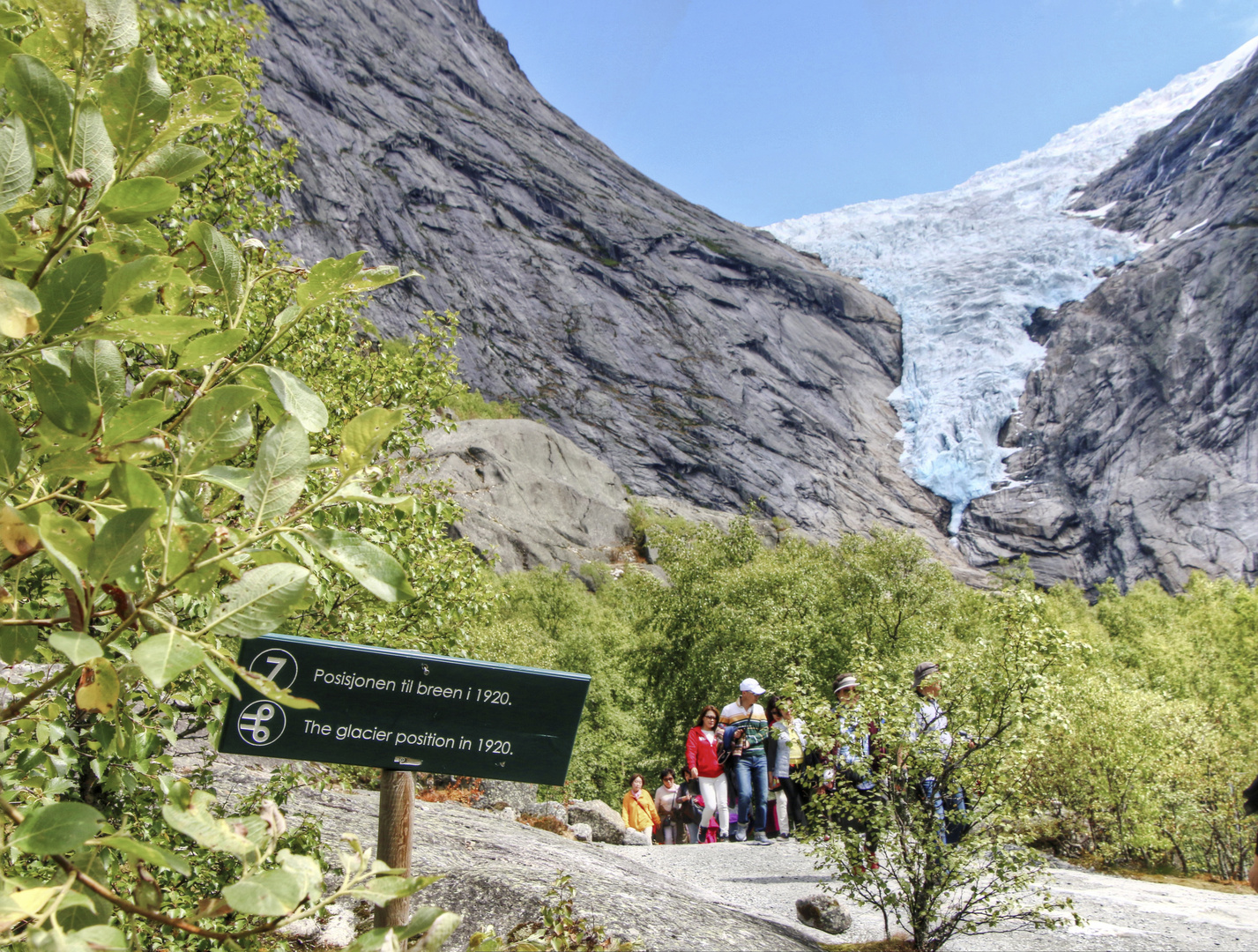 Briksdalsbreen: Gletscherende 1920