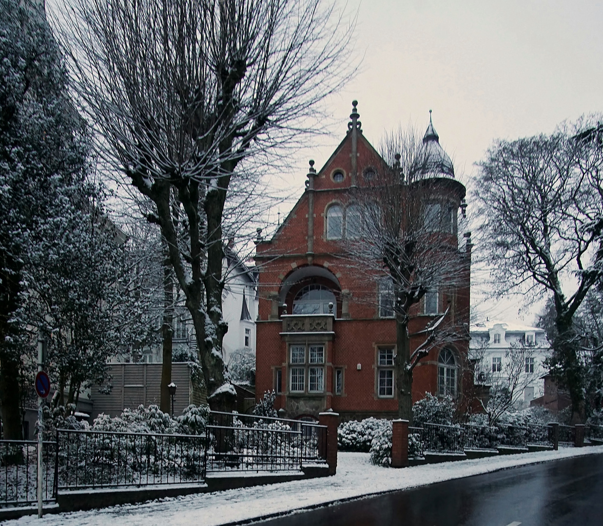 Briller Viertel im winterlichen Kleid