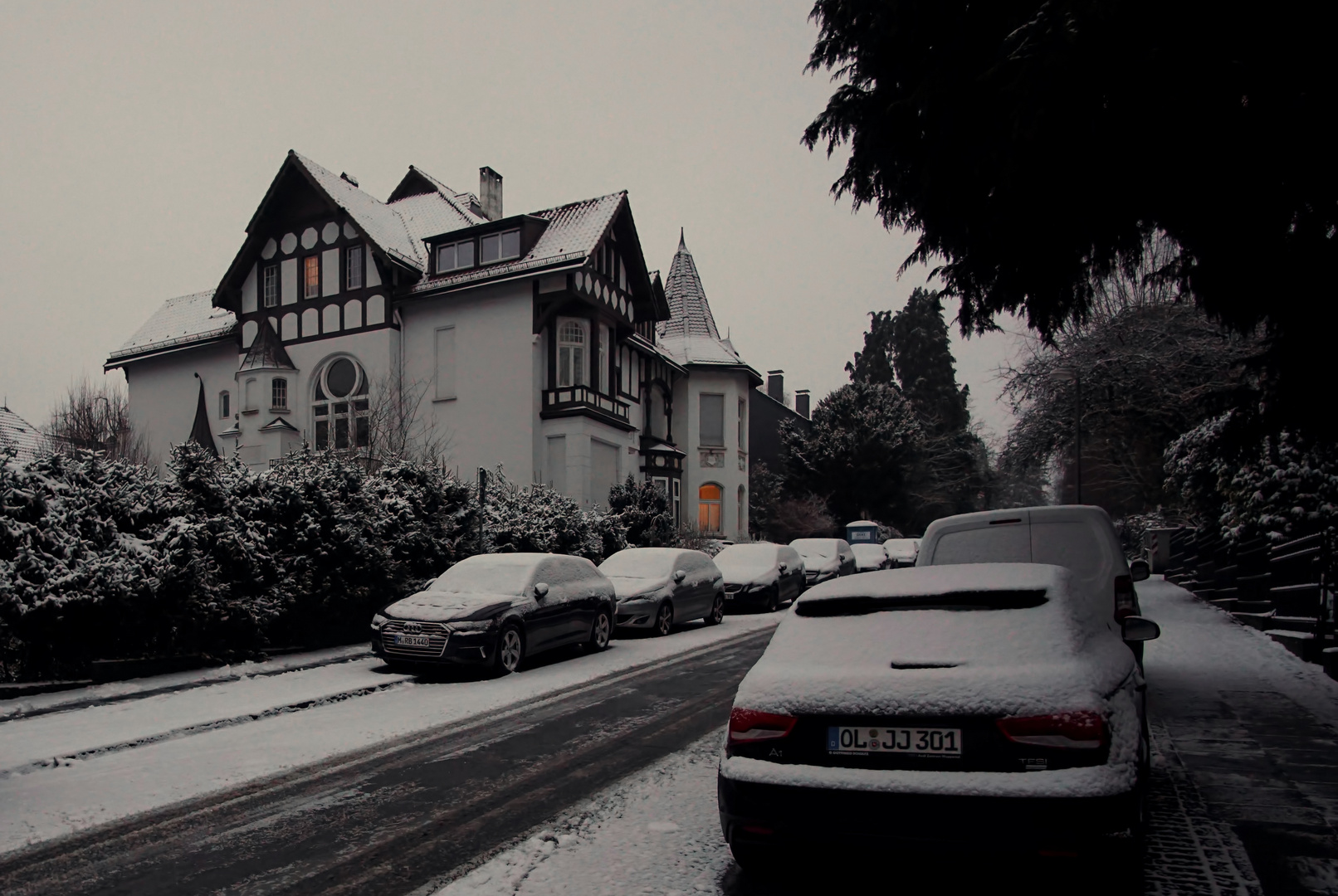 Briller Viertel im winterlichen Kleid