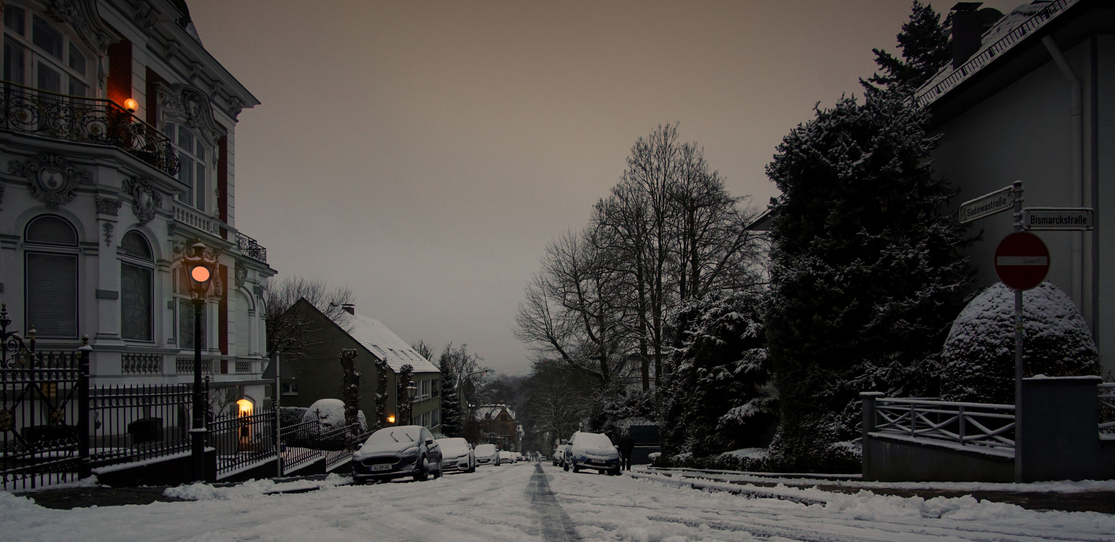 Briller Viertel im winterlichen Kleid