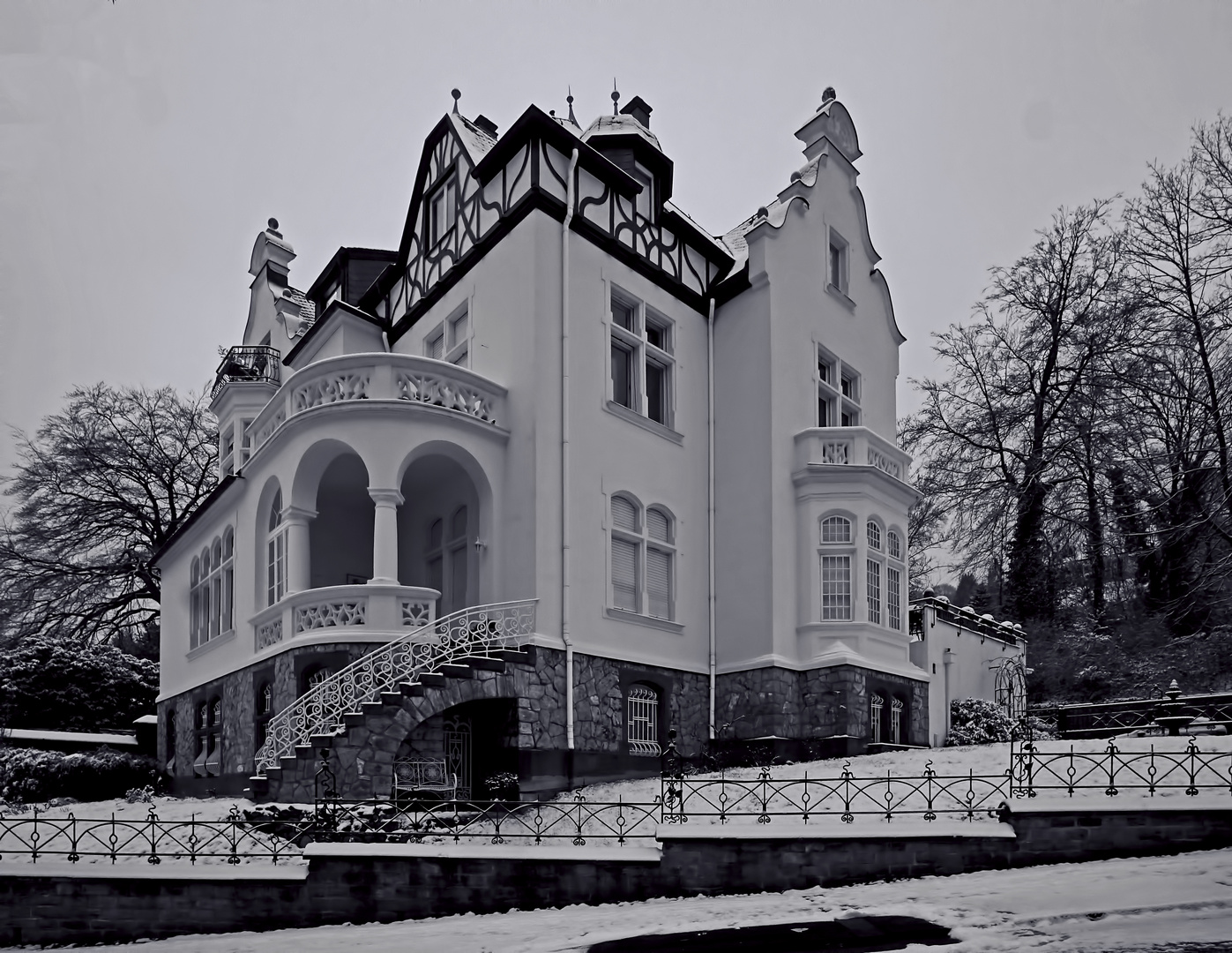 Briller Viertel im winterlichen Kleid