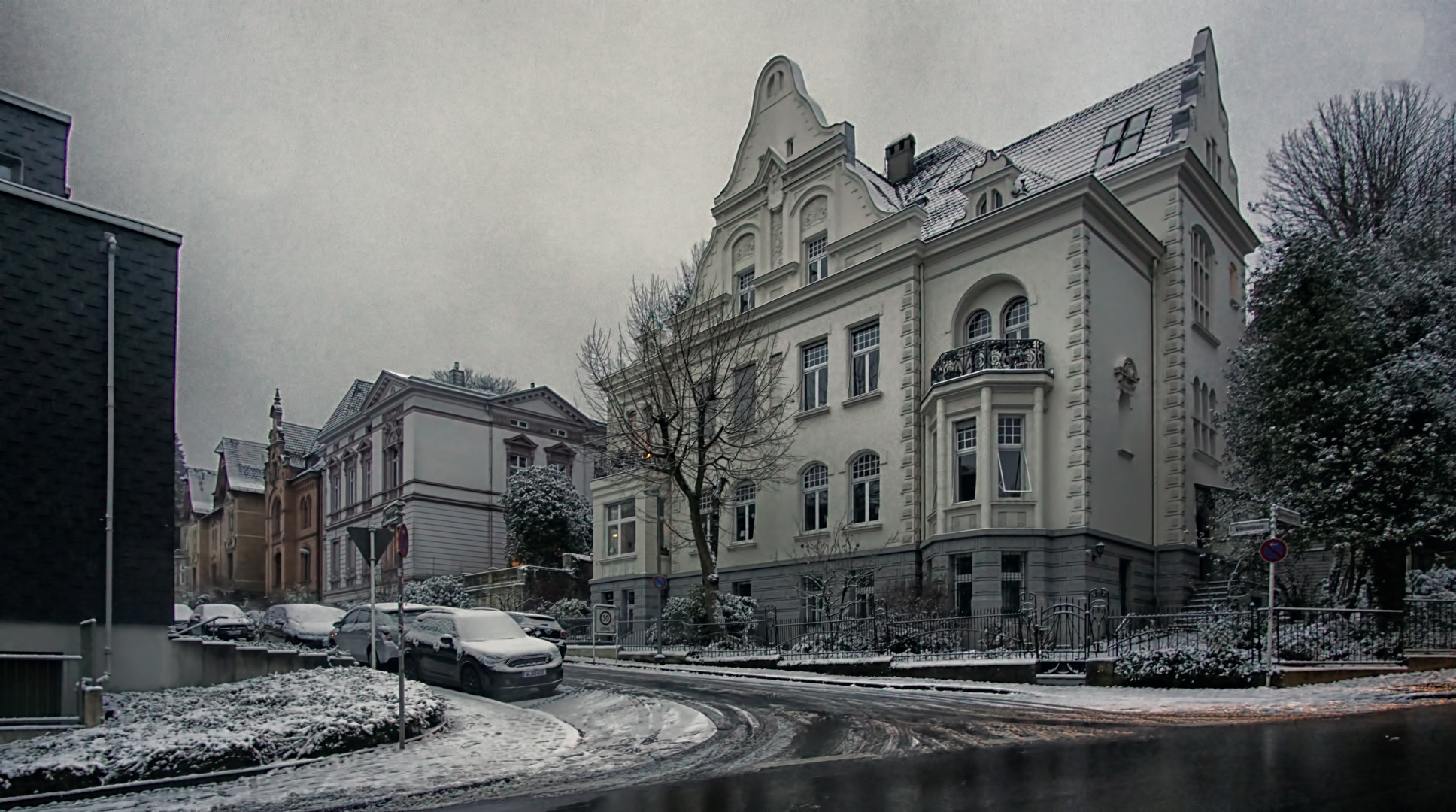 Briller Viertel im winterlichen Kleid