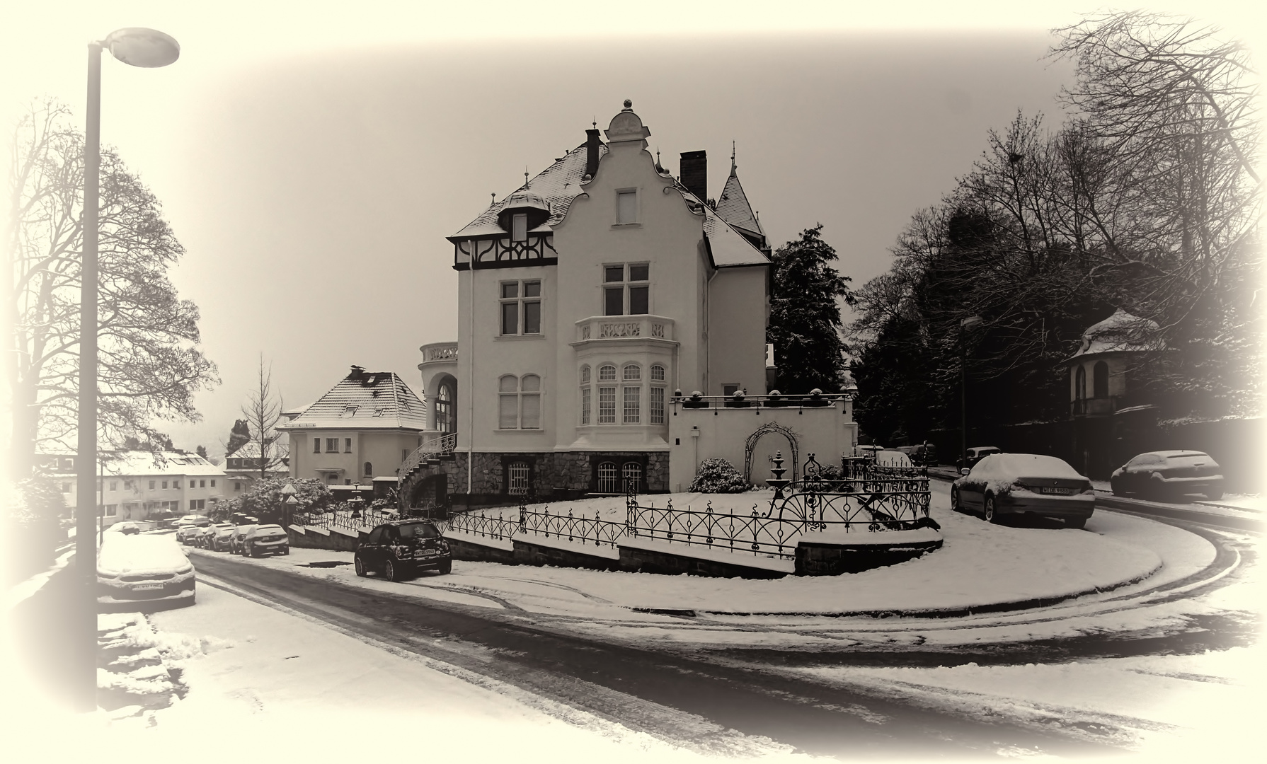 Briller Viertel im winterlichen Kleid