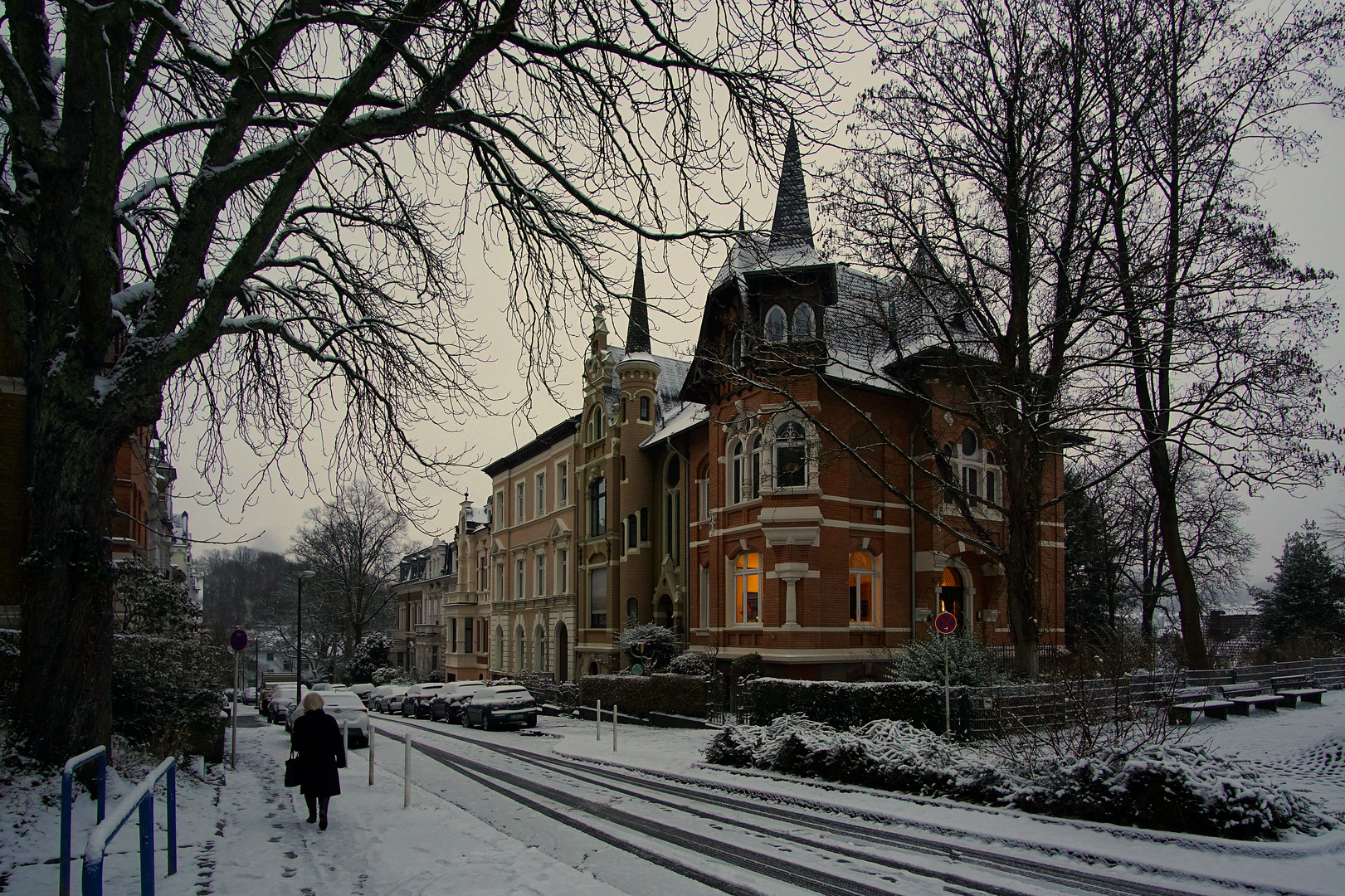 Briller Viertel im winterlichen Kleid