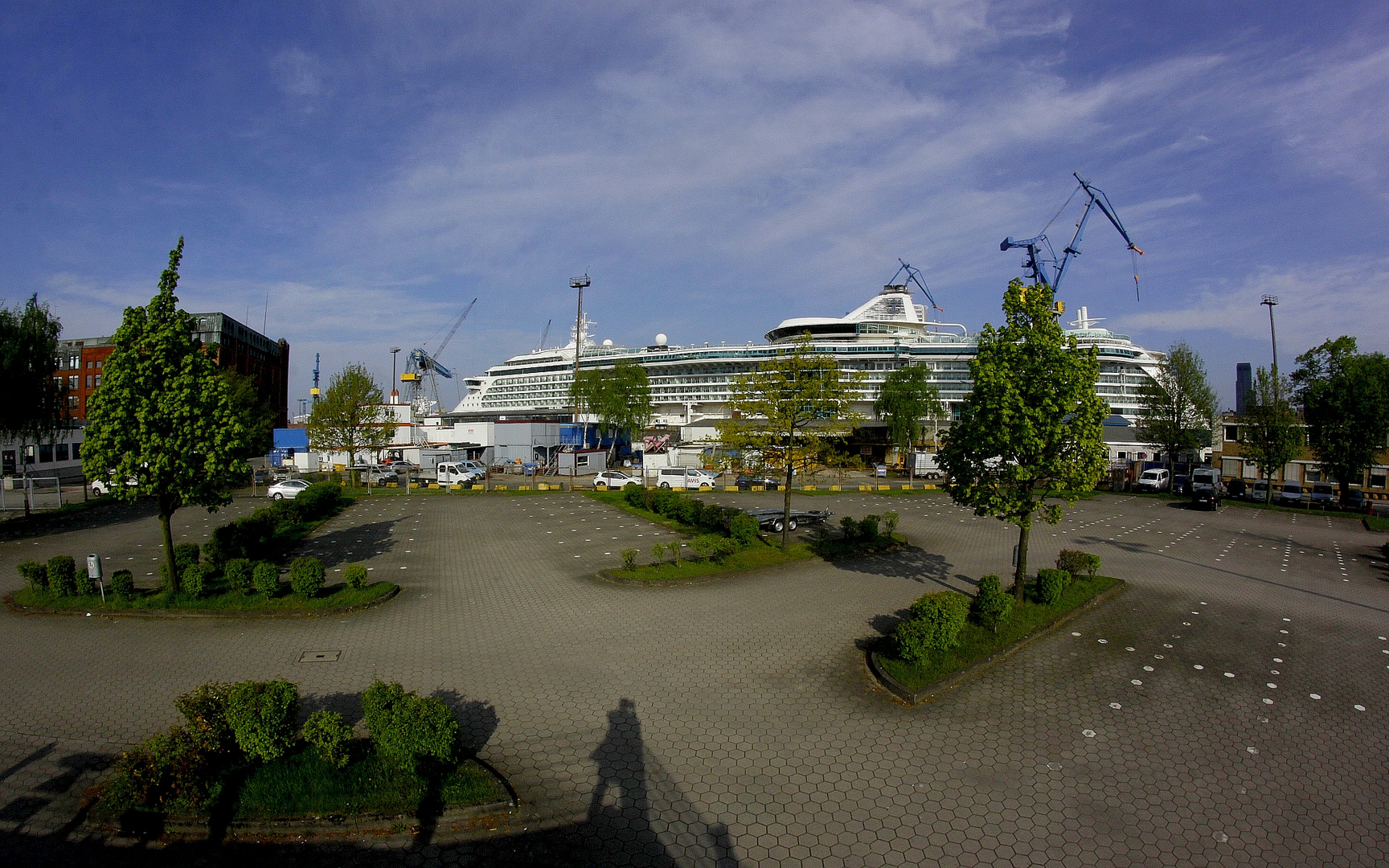 Brilliance of the Seas vom Parkdeck aus