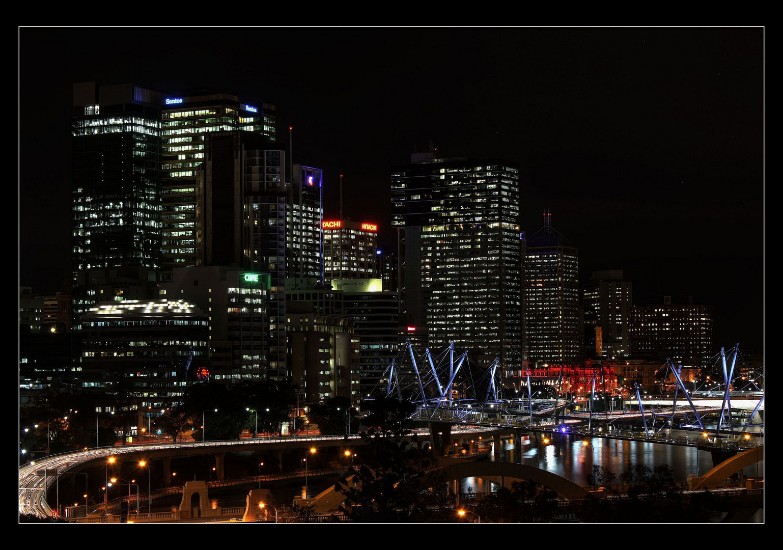 Brisbane at night