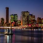 Brisbane city im sonnenuntergang