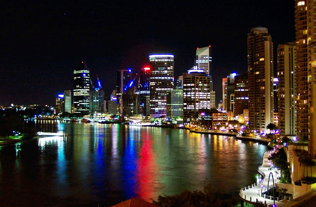 brisbane  city lights