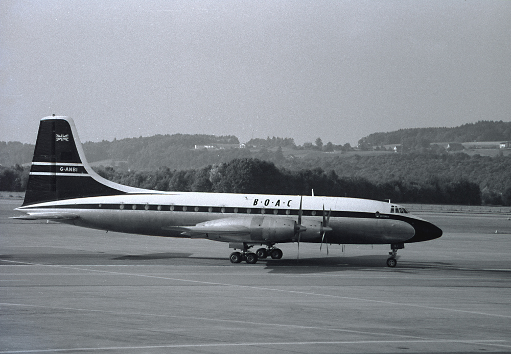 Bristol Britannia 210 der BOAC - ein seltener Vogel