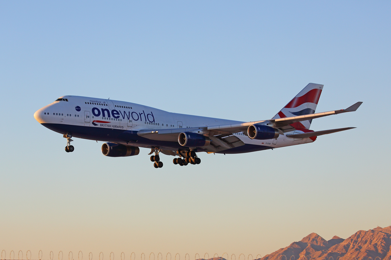 British Airways 747-400 OneWorld