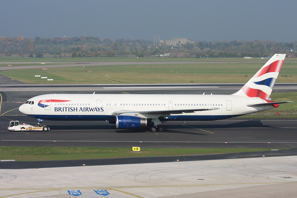 British Airways Boeing 767-300 In Düsseldorf