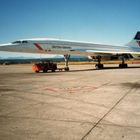 British Airways Concorde.Vancouver International Airport 1986.