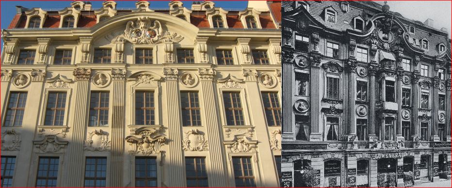 British Hotel in Dresden Landhausstraße NO und SW Seite