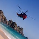 British Royal Navy Sea Rescue @ Porthcurno, Cornwall