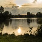 Britzer Garten im Abendlicht