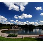 Britzer Garten mit Fluffy Clouds