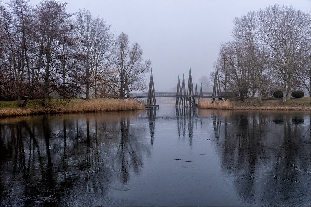 BritzerNebelWinterGarten Foto & Bild landschaft, garten