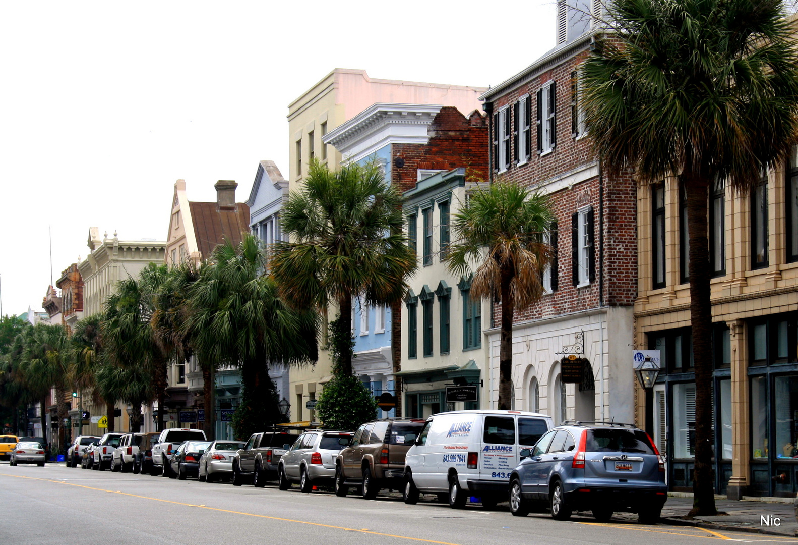 Broad Street - Downtown Charleston in South Carolina, USA - 2012