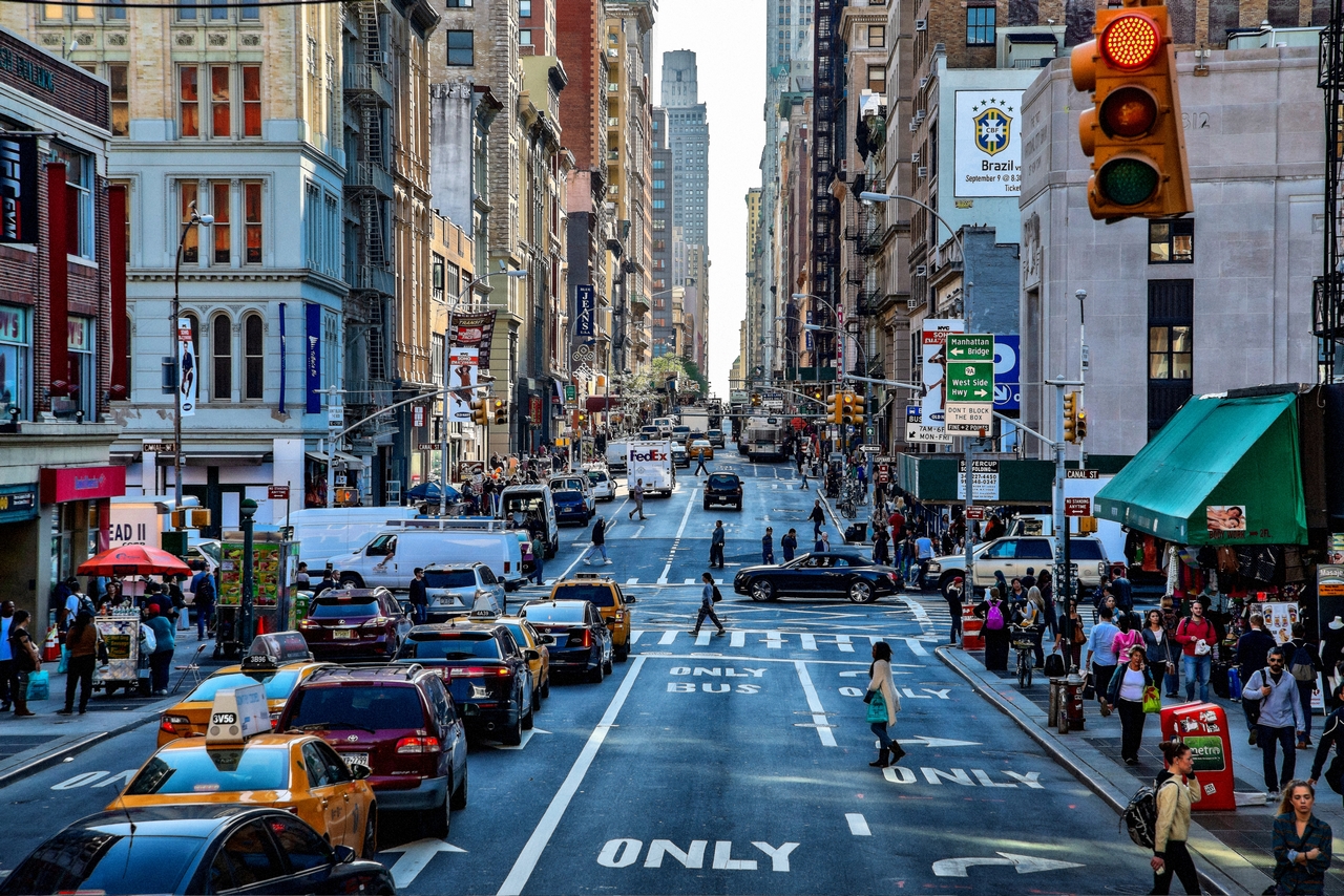 Broadway crossing Canal Street