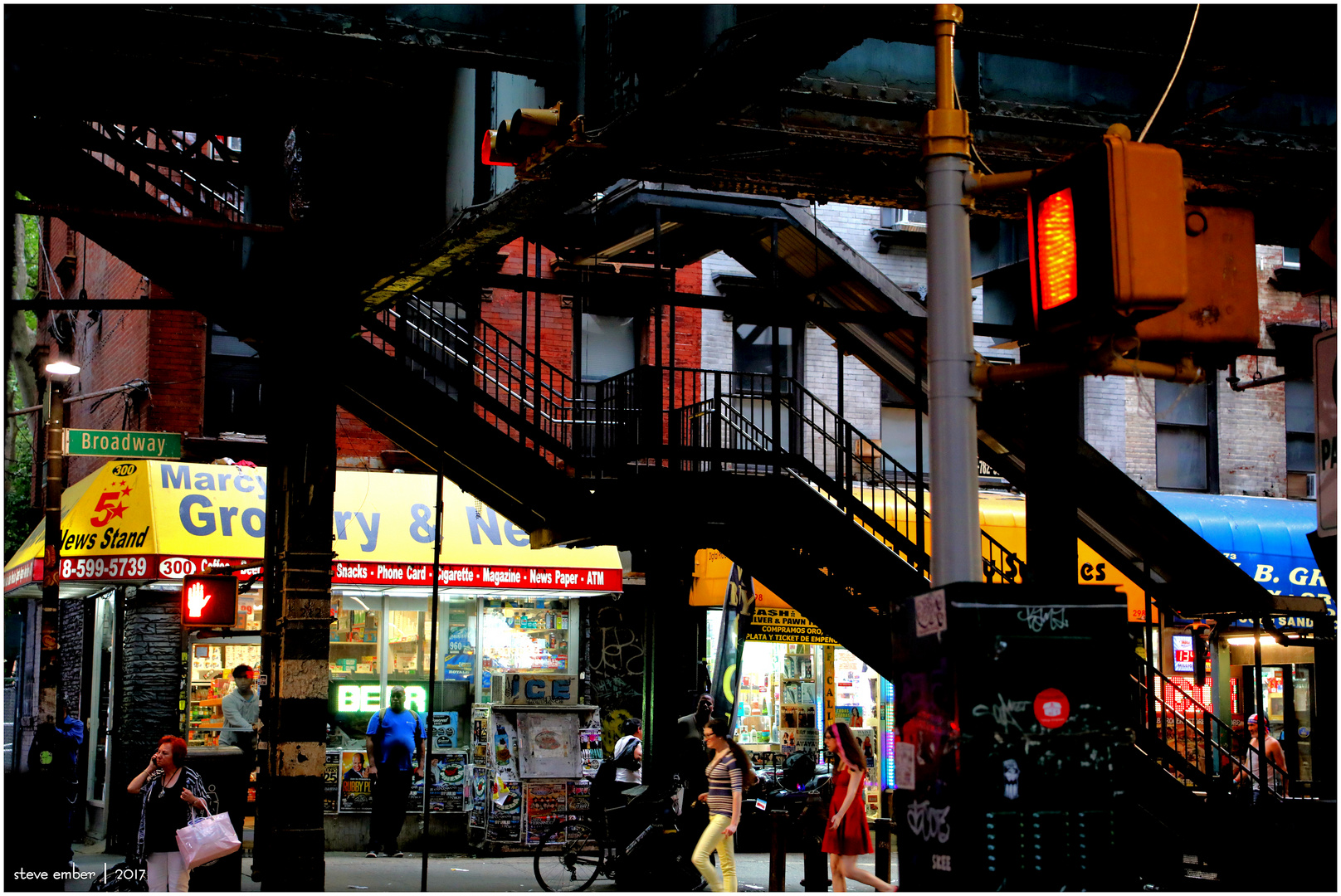 Broadway Stairs to Marcy Avenue Subway Station