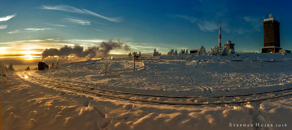 Brocken / Harz mit der Brockenbahn