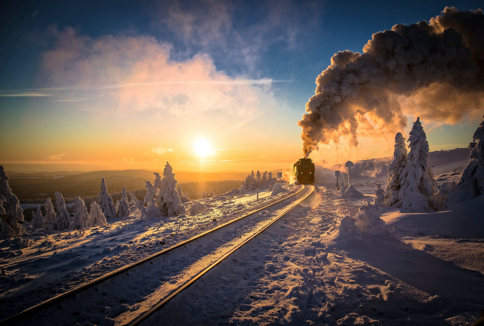 Brocken Sonnenuntergang