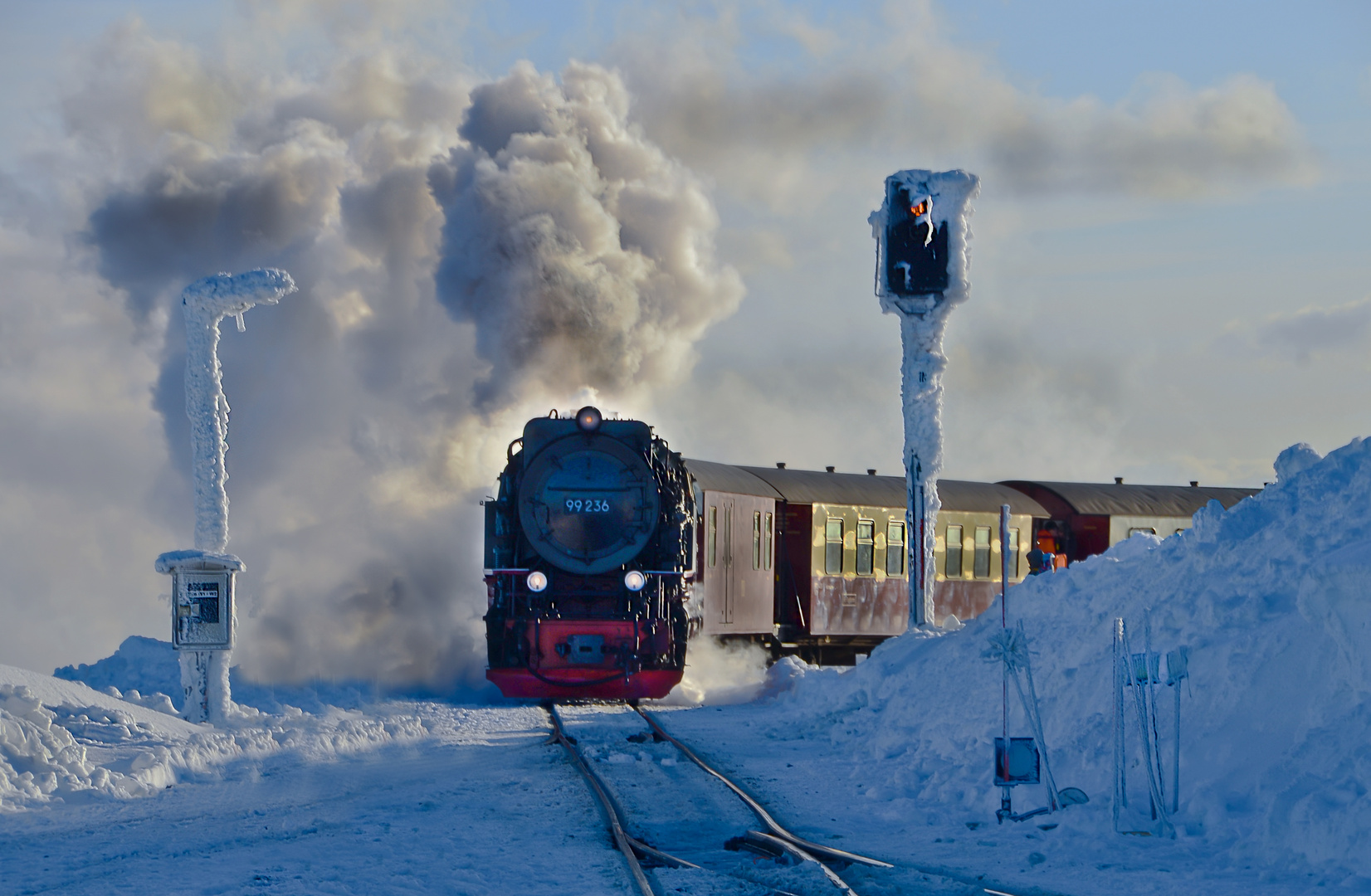 Brockenbahn-Ankunft