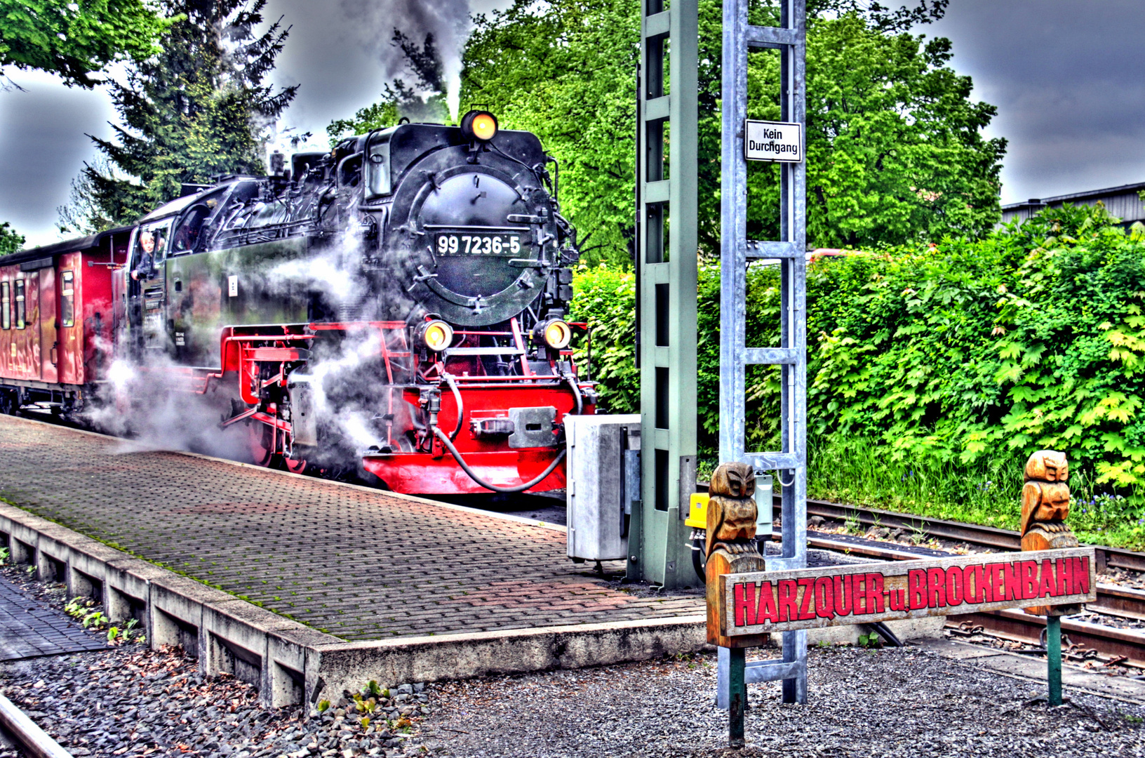 Brockenbahn Bahnhof Abfahrt 1