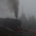 Brockenbahn im Nebel