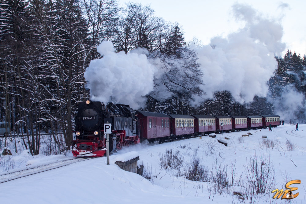 Brockenbahn im Schnee