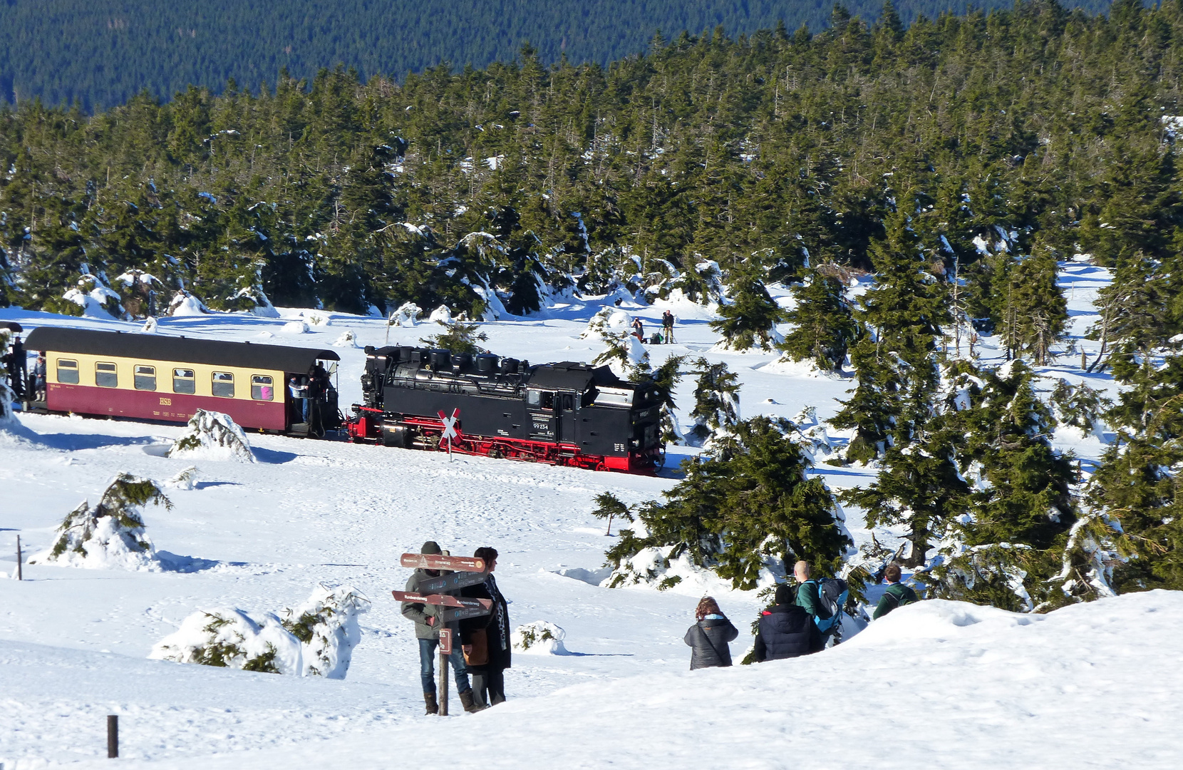 Brockenbahn im Schnee